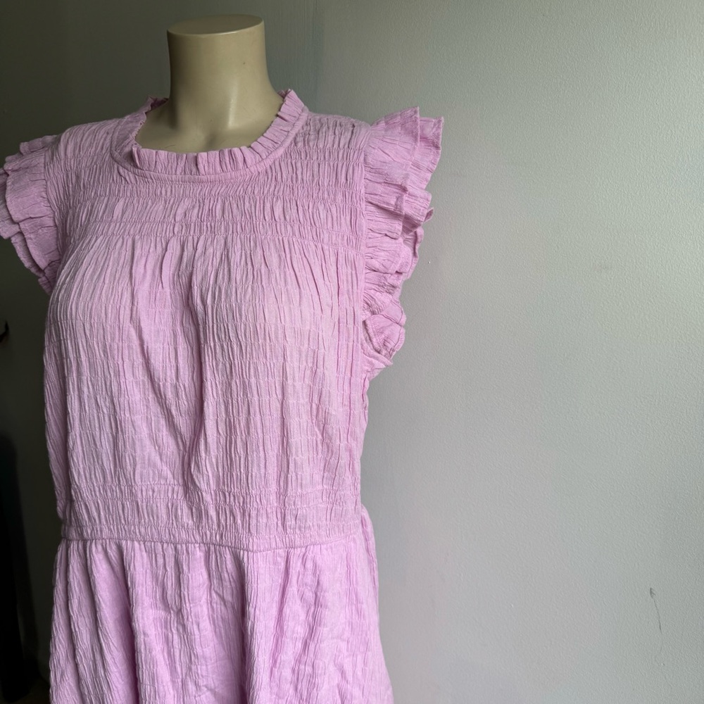 NWT J.crew Factory Gauze flutter-sleeve midi dress - Picture 5 of 13